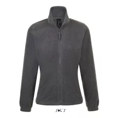 Női kabát SOL S SO54500 Sol S north Women - Zipped Fleece Jacket -XL, Grey Melange