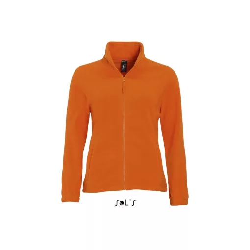 Női kabát SOL S SO54500 Sol S north Women - Zipped Fleece Jacket -M, Orange