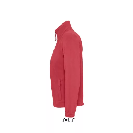Női kabát SOL S SO54500 Sol S north Women - Zipped Fleece Jacket -M, Red