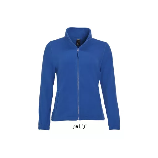 Női kabát SOL S SO54500 Sol S north Women - Zipped Fleece Jacket -L, Royal Blue