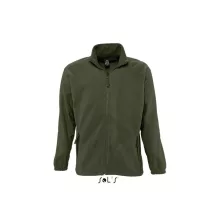 Uniszex kabát SOL S SO55000 Sol S north Men - Zipped Fleece Jacket -2XL, Army