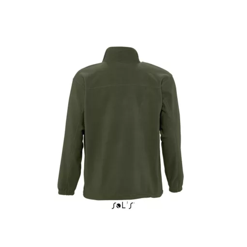 Uniszex kabát SOL S SO55000 Sol S north Men - Zipped Fleece Jacket -2XL, Army