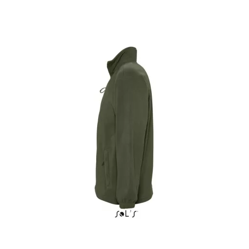 Uniszex kabát SOL S SO55000 Sol S north Men - Zipped Fleece Jacket -M, Army