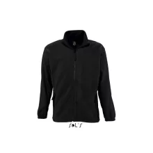 Uniszex kabát SOL S SO55000 Sol S north Men - Zipped Fleece Jacket -5XL, Black