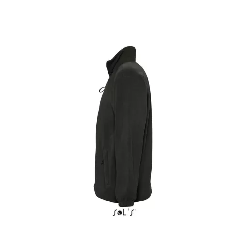 Uniszex kabát SOL S SO55000 Sol S north Men - Zipped Fleece Jacket -L, Black
