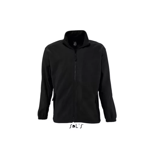 Uniszex kabát SOL S SO55000 Sol S north Men - Zipped Fleece Jacket -S, Black