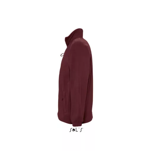 Uniszex kabát SOL S SO55000 Sol S north Men - Zipped Fleece Jacket -M, Burgundy