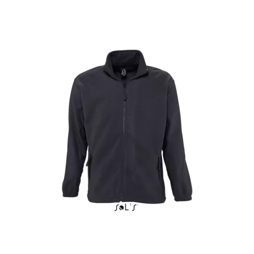 Uniszex kabát SOL S SO55000 Sol S north Men - Zipped Fleece Jacket -L, Charcoal Grey