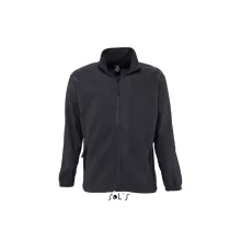 Uniszex kabát SOL S SO55000 Sol S north Men - Zipped Fleece Jacket -M, Charcoal Grey