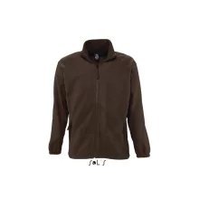 Uniszex kabát SOL S SO55000 Sol S north Men - Zipped Fleece Jacket -4XL, Dark Chocolat