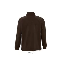 Uniszex kabát SOL S SO55000 Sol S north Men - Zipped Fleece Jacket -4XL, Dark Chocolat