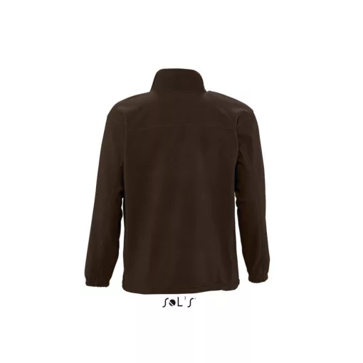 Uniszex kabát SOL S SO55000 Sol S north Men - Zipped Fleece Jacket -4XL, Dark Chocolat
