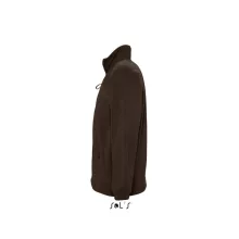 Uniszex kabát SOL S SO55000 Sol S north Men - Zipped Fleece Jacket -4XL, Dark Chocolat