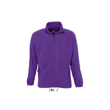 Uniszex kabát SOL S SO55000 Sol S north Men - Zipped Fleece Jacket -3XL, Dark Purple