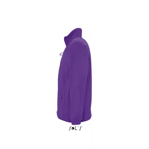 Uniszex kabát SOL S SO55000 Sol S north Men - Zipped Fleece Jacket -3XL, Dark Purple