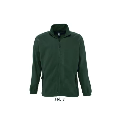 Uniszex kabát SOL S SO55000 Sol S north Men - Zipped Fleece Jacket -XL, Fir Green