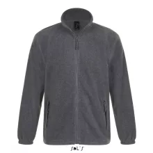 Uniszex kabát SOL S SO55000 Sol S north Men - Zipped Fleece Jacket -4XL, Grey Melange