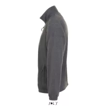 Uniszex kabát SOL S SO55000 Sol S north Men - Zipped Fleece Jacket -L, Grey Melange