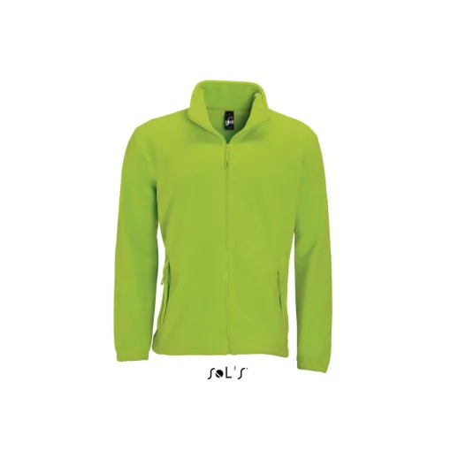 Uniszex kabát SOL S SO55000 Sol S north Men - Zipped Fleece Jacket -3XL, Lime