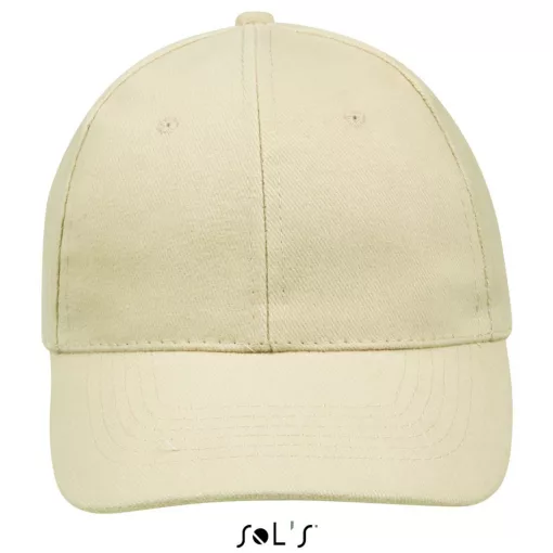 Uniszex sapka SOL S SO88100 Sol S Buffalo - Six panel Cap -Egy méret, Beige