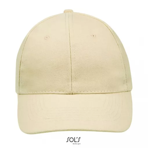 Uniszex sapka SOL S SO88100 Sol S Buffalo - Six panel Cap -Egy méret, Beige
