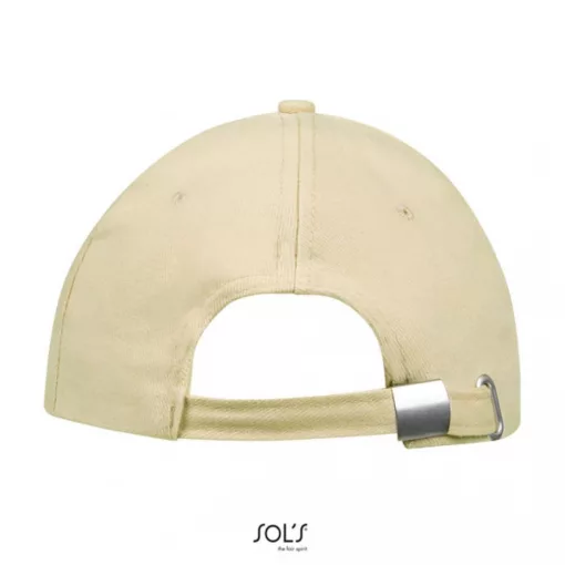 Uniszex sapka SOL S SO88100 Sol S Buffalo - Six panel Cap -Egy méret, Beige