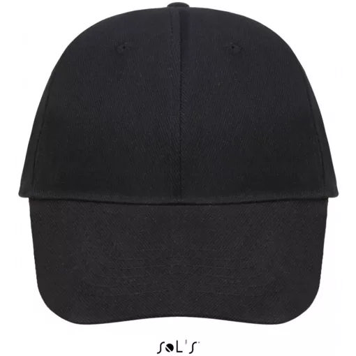 Uniszex sapka SOL S SO88100 Sol S Buffalo - Six panel Cap -Egy méret, Black