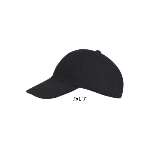 Uniszex sapka SOL S SO88100 Sol S Buffalo - Six panel Cap -Egy méret, Black