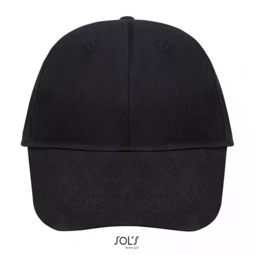 Uniszex sapka SOL S SO88100 Sol S Buffalo - Six panel Cap -Egy méret, Black