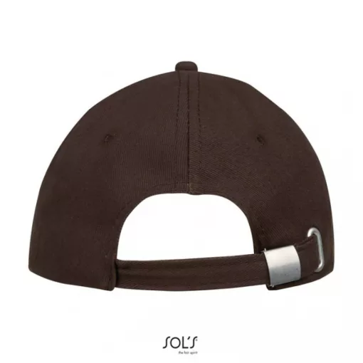Uniszex sapka SOL S SO88100 Sol S Buffalo - Six panel Cap -Egy méret, Chocolate/Beige