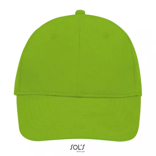Uniszex sapka SOL S SO88100 Sol S Buffalo - Six panel Cap -Egy méret, Lime
