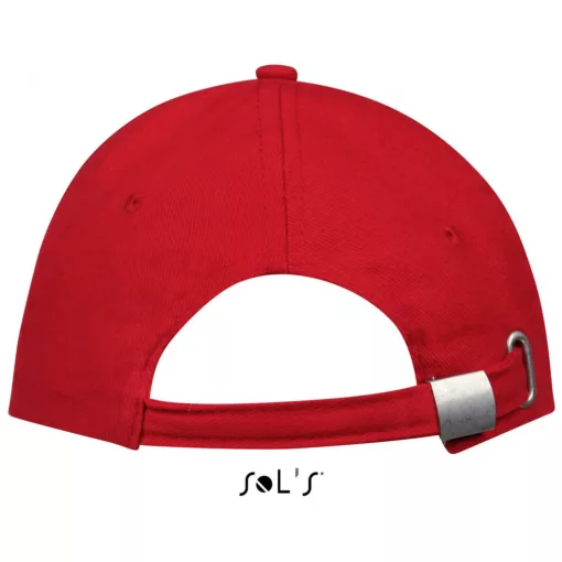 Uniszex sapka SOL S SO88100 Sol S Buffalo - Six panel Cap -Egy méret, Red