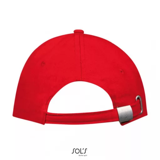 Uniszex sapka SOL S SO88100 Sol S Buffalo - Six panel Cap -Egy méret, Red