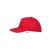 Uniszex sapka SOL S SO88110 Sol S Sunny - Five panel Cap -Egy méret, Red/White