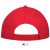 Uniszex sapka SOL S SO88110 Sol S Sunny - Five panel Cap -Egy méret, Red/White