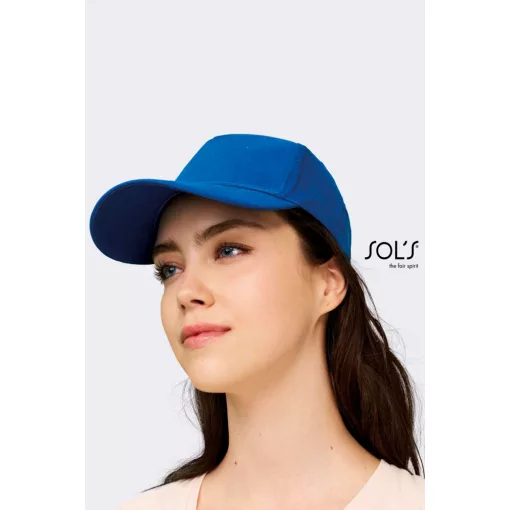 Uniszex sapka SOL S SO88110 Sol S Sunny - Five panel Cap -Egy méret, Royal Blue