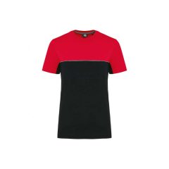 Uniszex póló Designed To Work WK304 Eco-Friendly Short Sleeve Two-Tone T-Shirt -S, Bla