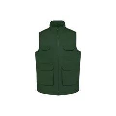 Uniszex mellény Designed To Work WK607 padded Multi-pocket polycotton vest -XS, Forest