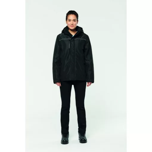 Uniszex kabát Designed To Work WK650 Hooded performance parka -L, Black