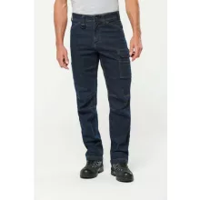 Férfi nadrág Designed To Work WK705 Men S Multipocket Denim Trousers -44, Blue Rinse