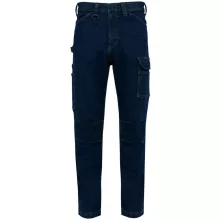 Férfi nadrág Designed To Work WK705 Men S Multipocket Denim Trousers -50, Blue Rinse