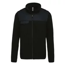 Uniszex kabát Designed To Work WK9105 Fleece Jacket With Removable Sleeves -4XL, Black
