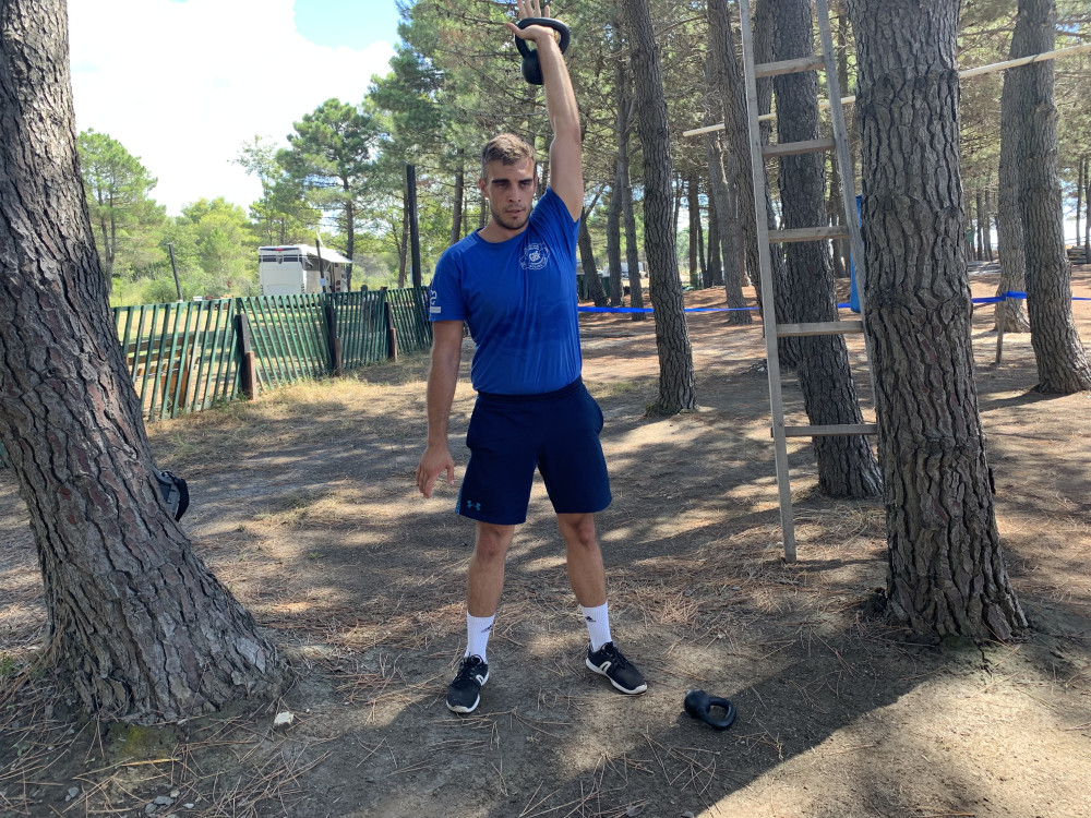   Férfi rövid ujjú póló B&C #E190 T-Shirt -5XL, Sötétkék (navy)

