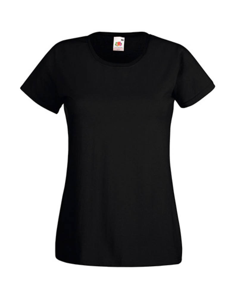Női póló Csapott ujjú Fruit of the Loom Valueweight T Lady-Fit - XL (16), Király kék Női póló Csapott ujjú Fruit of the Loom Valueweight T Lady-Fit - XL (16), Király kék