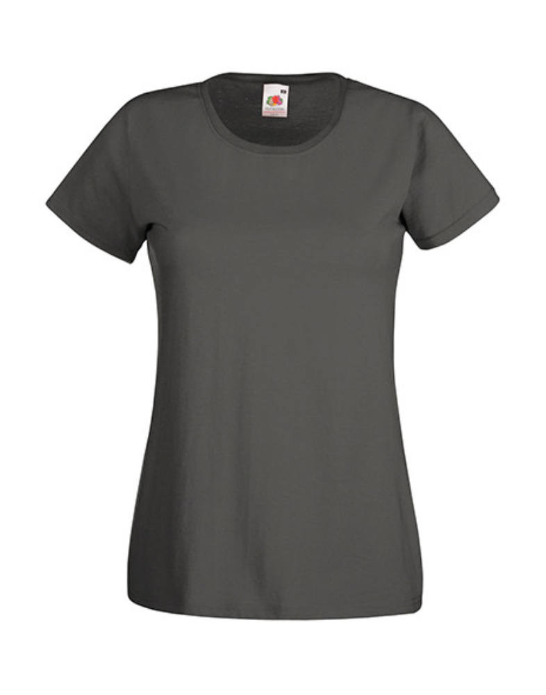 Női póló Csapott ujjú Fruit of the Loom Valueweight T Lady-Fit - XS (8), Retró Heather Királykék Női póló Csapott ujjú Fruit of the Loom Valueweight T Lady-Fit - XS (8), Retró Heather Királykék