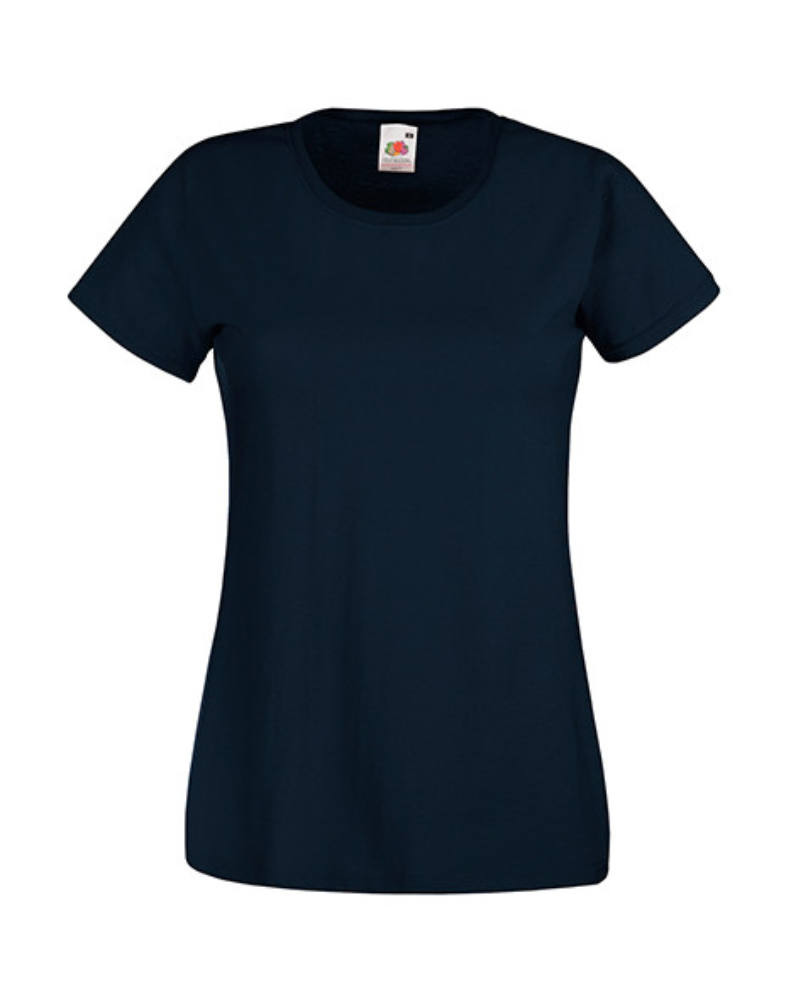 Női póló Csapott ujjú Fruit of the Loom Valueweight T Lady-Fit - XS (8), Retró Heather Királykék Női póló Csapott ujjú Fruit of the Loom Valueweight T Lady-Fit - XS (8), Retró Heather Királykék