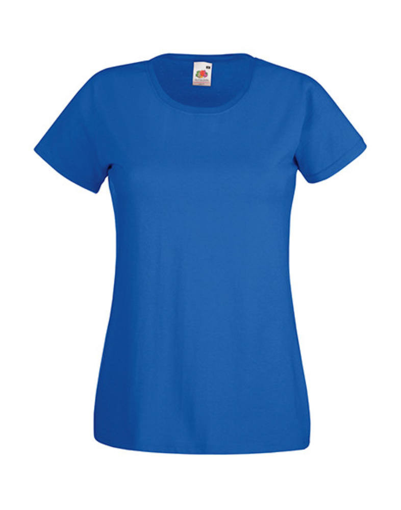 Női póló Csapott ujjú Fruit of the Loom Valueweight T Lady-Fit - XS (8), Retró Heather Királykék Női póló Csapott ujjú Fruit of the Loom Valueweight T Lady-Fit - XS (8), Retró Heather Királykék
