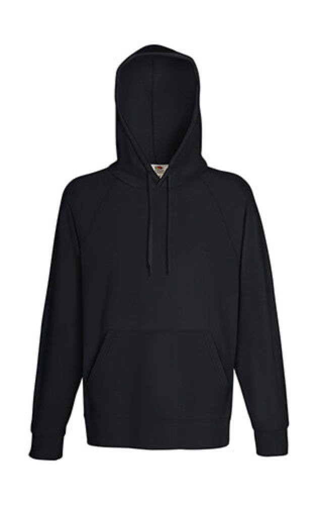 Férfi Pulóver Kapucnis Hosszú ujjú Fruit of the Loom Lightweight Hooded Sweat - XL, Heather szürke