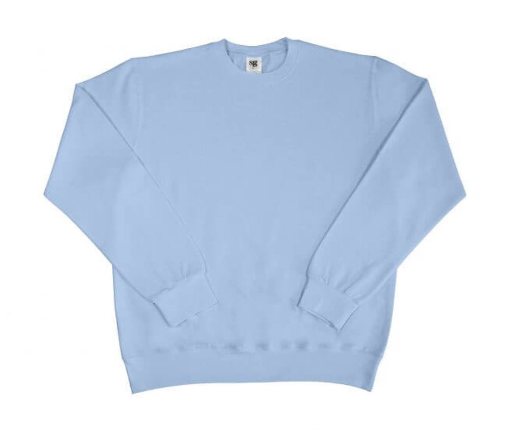 Férfi pulóver hosszú ujjú SG Sweatshirt - XL, Fehér