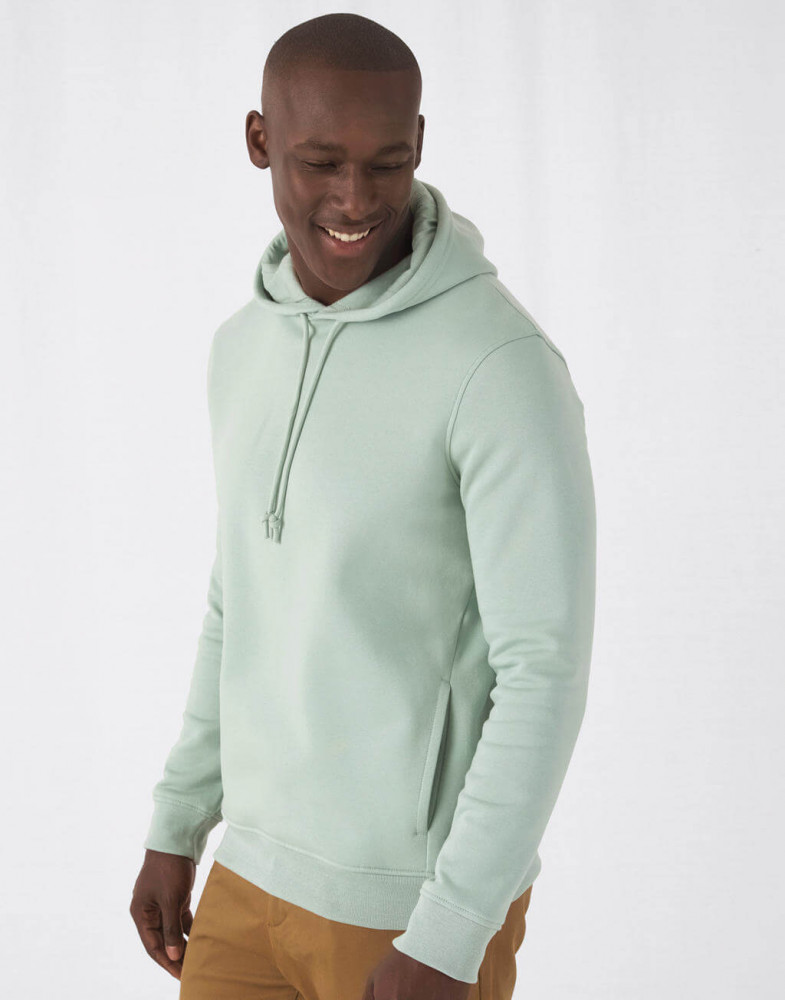 Férfi kapucnis hosszú ujjú organikus pulóver B and C Organic Hooded XL, Királykék Férfi kapucnis hosszú ujjú organikus pulóver B and C Organic Hooded XL, Királykék